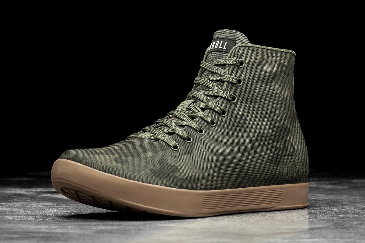 Nobull High-Top Canvas Men\'s Trainers Dark Camo | Australia (RY9853)